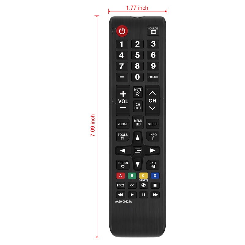 Vinabty AA59-00821A Replace Remote fit for Samsung LED TV TM1240A T22C350ND T24C550ND T28C570ND T19C350 T22C350 T24C350 T24C550ND T24C550NH T24C730 T27C730 LT22C350ND/ZA LT22C350NDZA LT24C550ND/ZA - Image 5
